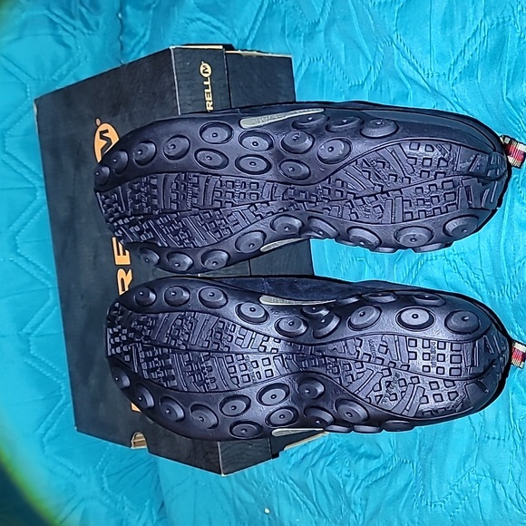 Merrell Black Suede Jungle Moc Mens 10 Wide Width Slip-On Loafers Comfort Shoes‎ main image 4